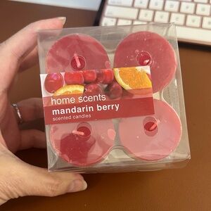 Mandarin berry scented candles, 4.